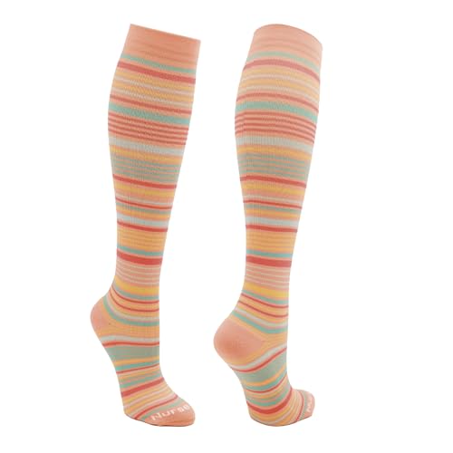 Nurse Yard Compression Socks for Nurses - Women & Men - 20-30mmHg Graduated Compression, Zero-Toe Compression, For Medical Staff, Nursing, Athletic Support Such As Running, Cycling, Hiking - 1 Pair