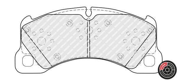 FERODO BRAKE PADS | FDB5417 | FRONT | FOR PORSCHE CAYENNE 2010-2018 | OE-MATCHING QUALITY | ECO-FRICTION FUSE+ TECHNOLOGY