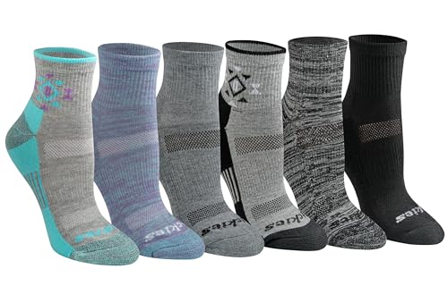 Image of Dickies Women's Dri-tech Moisture Wicking Quarter Socks (6 & 12 Pairs)