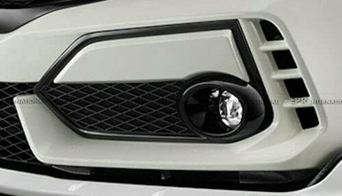Front Bumper Garnish Trim for Honda Civic Typer FK8 Type R 2017 Onwards ABS M-Type 2Pcs Body Kits Car Styling