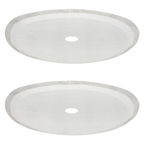 UTHCLO Filtro Reutilizable de Café de Acero Inoxidable 304, Malla Fina de 10 Cm, Juego de 2 Piezas, Filtro para Prensa Francesa y Cafetera Manual, Accesorio de Repuesto para Preparar