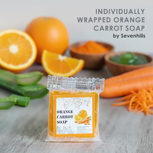250 Pieces Glycerin Guest Soap 15g – Individually Wrapped Orange Carrot Transparent Soap | Hotel Toiletries, Guest Room Kit, Travel & Marriage Accessories – GMP Certified