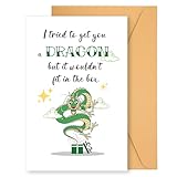 XIHIRCD I Tried to Get You a Dragon Handmade Greeting Cards, Funny Dragon Gifts Baby Magical Birthday Card Dragon Themed Fairy Tale Presents for New Mom Dad Baby Shower Congrats Stuff