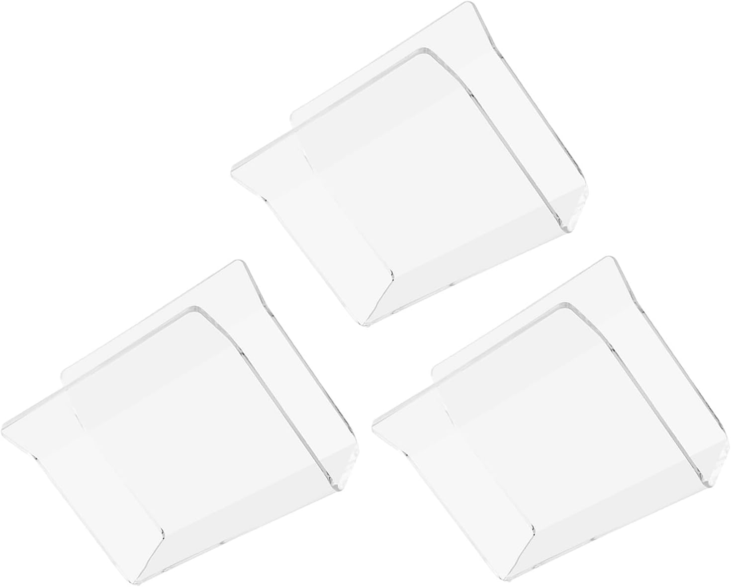 3pcs Acrylic Napkin Paper Holder Set, Kitchen Restaurant Tissue Dispenser for Tabletop, Serviette Organizer for Bathroom and Dining Use