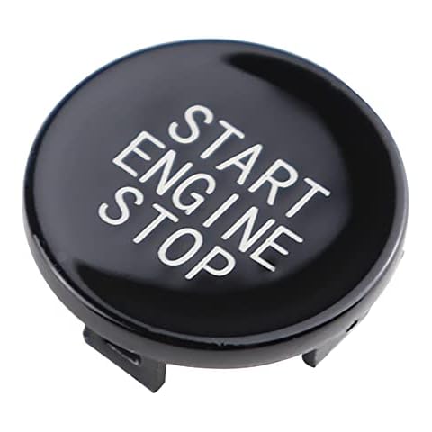 DKMUS Start Stop Button Cap for BMW G20 X5 G05 X6 G06 X7 G07 G14 G15 G16 Z4 G29 F40 F44 Engine Switch Power Ignition Replacement (Black) Cover