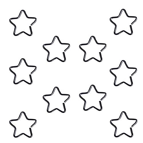 Pendientes de aro de nariz personalizados, 10 unidades, diseño de corazón punk, estrella, hélice, cartílago, tragus, daith, nariz, piercing, 3, Plata de ley Cover