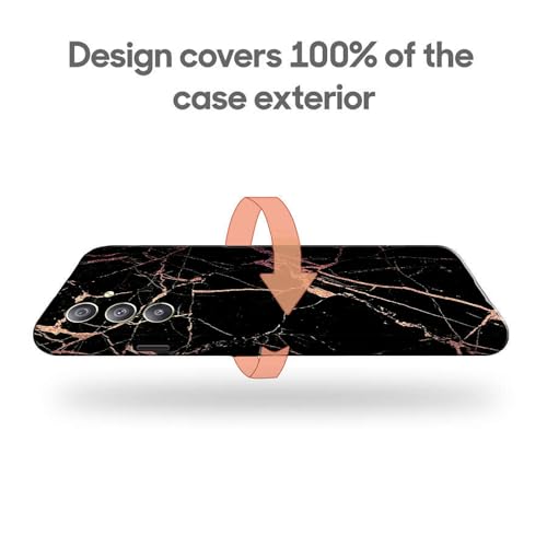 Image of COLORflow Back Cover Compatible with Samsung Galaxy A34 5G | Beautiful Black Golden Marble | Designer Printed Hard CASE Bumper Back Cover Compatible with Samsung A34 5G