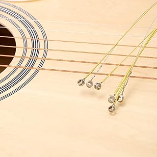 sourcing map Acoustique Guitare Cordes, 2,79 pieds Cuivre Léger Tension pour 6 Cordes Guitare avec Corde Winder-Chaude… – Image 5