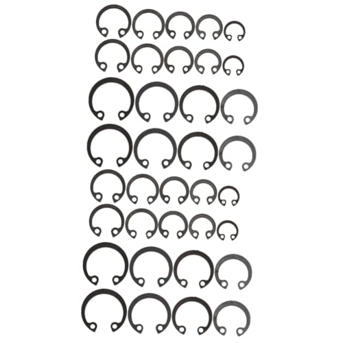 Unomor 2 Sets External Retaining Snap Ring C-clip Assortment Essential Tool for Mechanics and Diy Enthusiasts