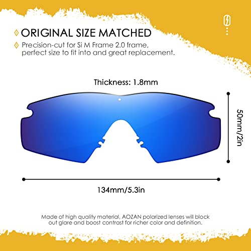 Image of ANSI Z87.1 Replacement Lenses For Oakley Si Ballistic M Frame 2.0 Sunglasses