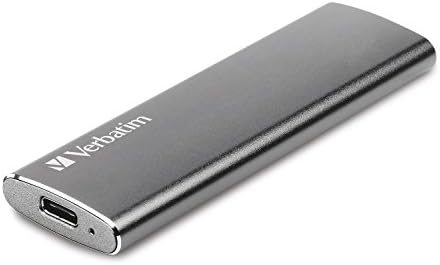 Verbatim Vx500 SSD, 120 GB, szary kosmiczny, 29 g, zewnętrzny dysk SSD, USB 3.0 SSD, lekki dysk SSD zewnętrzny, do Windows i Mac OS X, przenośny napęd, USB-C, pamięć flash o dużej prędkości
