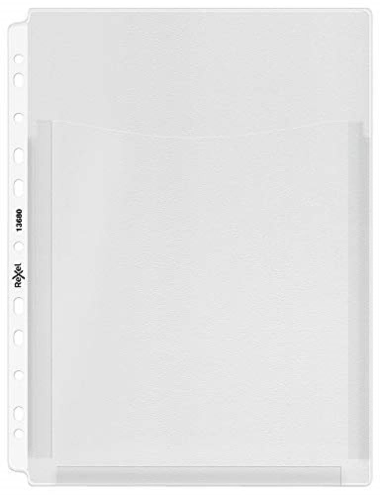 Rexel Nyrex A4 Plastic Twin Pocket Wallets, Extra Capacity, Top Opening, Pack of 5, 13680