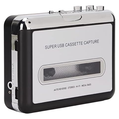 PUSOKEI Reproductor Convertidor de Casete a MP3 con Auriculares Cover