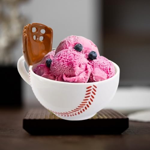 Novelty Coffee Mugs,Ceramic Dessert Bowls Are Reusable Ice Cream Sundae Bowls Frozen Yogurt Cappuccinos Latte or Hot Tea for Both Hot and Cold Foods (Style 6) - Thumbnail 2