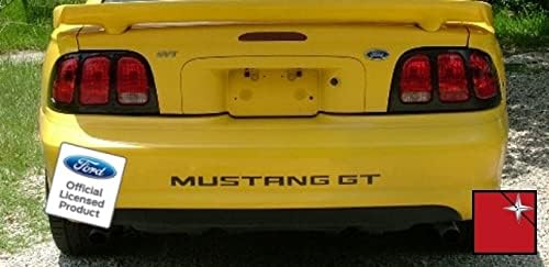 Decal Mods Paragolpes Trasero Carta Inserciones Adhesivos para Ford Mustang GT Rojo (Reflectante) - CR+R (se adapta a 1994-1998)