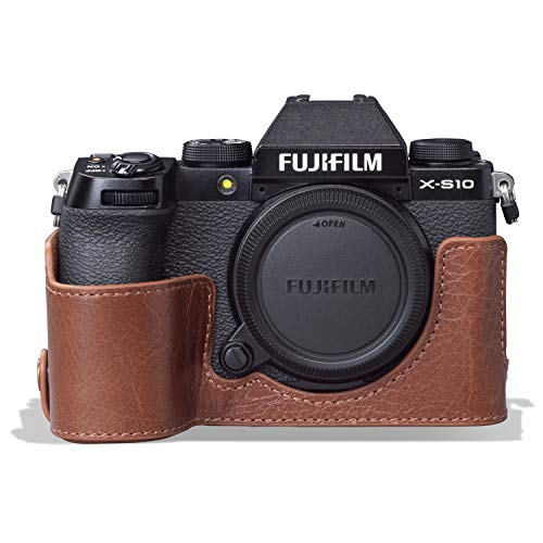 Demi-étui en cuir MegaGear Fujifilm X-S10, l'accessoire idéal pour le voyage et la street photography