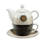  Goebel Yin Yang Schwarz - Tea for One Lotus Yin Yang Bunt Fine Bone China 23500031