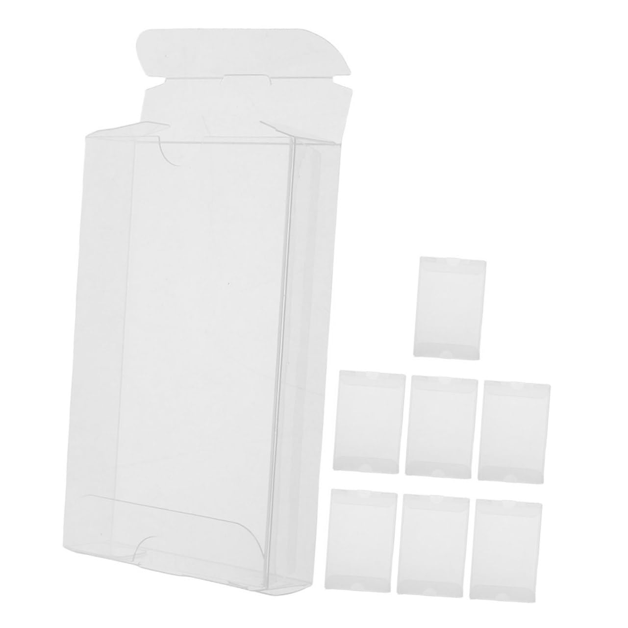 Happyyami 8Pcs PVC Audio Cassette Tape Cases Storage Holder for Easy Viewing and Organization Protect Your Collection with High and Generous Capacity