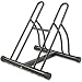 Double Heavy Duty Twin Bike Floor Parking Stand | Reversible Storage Rack for Mountain Bikes & Kids' Bikes | Indoor & Outdoor Garage Shed Bicycle Holder