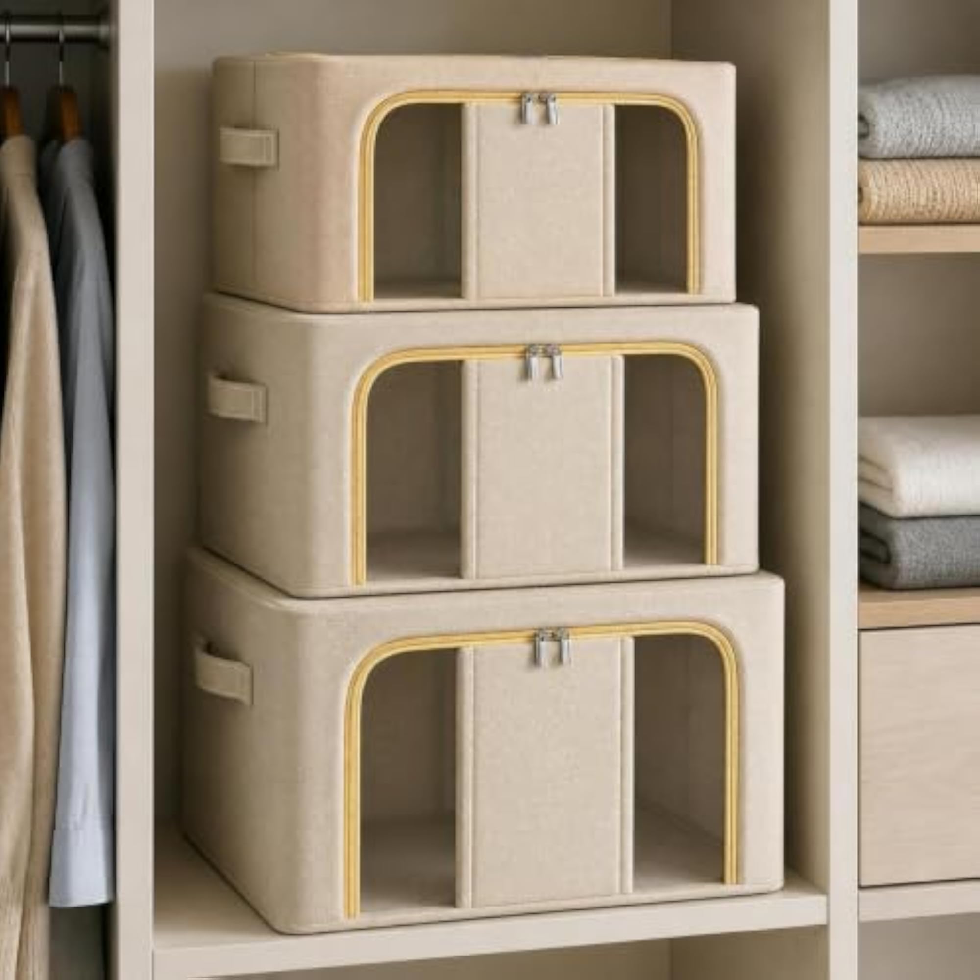 Large Capacity Foldable Storage Organizer Box