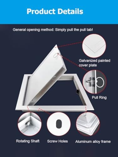 36x39 Detive Wall Access Panel - Durable Metal Access Door for Plumbing & Electrical Access, Easy Latch Design for Drywall Installation, Perfect for Home Renovation & Repairs