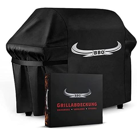 BBQ - Universelle Grillabdeckung [122cm x 61cm x 147cm] - Innovative Grill Abdeckhaube - Grillabdeckung wetterfest und wasserdicht [100%] - Abdeckhaube Gasgrill - Abdeckplane Grill Cover