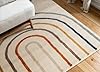 Hanse Home Adventures - Alfombra infantil con diseño de arcoíris multicolor, diseño moderno, para gatear, para habitación de los niños, habitación juvenil, salón, color crema, multicolor, 120 x 170 cm #4
