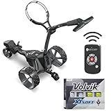AMBA7 Motocaddy ME Remote Electric Golf Caddy, USB Charging, Remote/Handle Control with Essential Accessory Pack Bundle with 1 Dozen Volvik XT Soft (Mix Color)