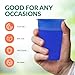 PAMI Colorful 9oz Plastic Party Cups [Pack of 80]- Disposable Drinking Glasses Bulk- BPA-Free Colored Cups For Water, Iced Tea, Jello, Cocktails, Beer & Cold Drinks- Throw-Away Plastic Cups, Blue
