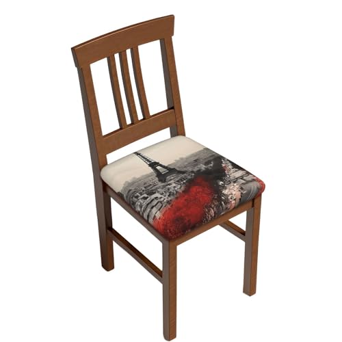 Housse de tabouret de bar carrée en velours doux extensible - 2