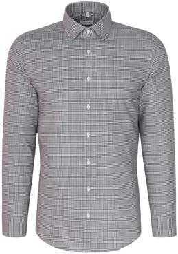 Seidensticker Herren Flanellhemd - Slim Fit - Bügelleicht - Kent-Kragen - Langarm - 100% Baumwolle