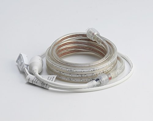 Image of CBConcept UL Listed, 20 Feet,Super Bright 5400 Lumen, 3000K Warm White, Dimmable, 110-120V AC Flexible Flat LED Strip Rope Light,Commercial Grade, Indoor Outdoor use, Ready to plug n shine