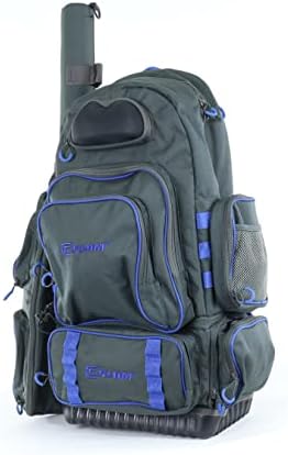 CLAM Ultimate Ice Fishing Backpack – Heavy-Duty 600D Shell, Rod & Tackle Storage, Fits Vexilar & Electronics for Ice Anglers