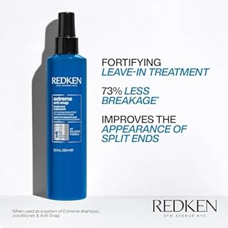 REDKEN Anti-Breakage Leave-In Treatment, Conditioner For Dry, Damaged Hair, Fortifies and Helps Reduce Breakage, Infused With Proteins, Extreme Anti-Snap, 250 ml
