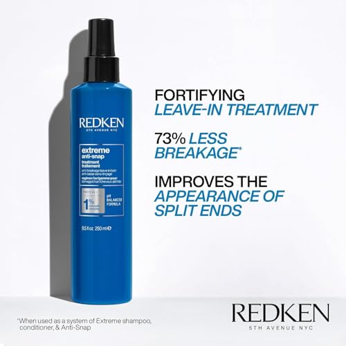 REDKEN Anti-snap Sin Aclarado Para Cabello Dañado, Azul, Coco, 250 Mililitro