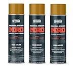 620-1443 MRO Industrial-Grade High Solids Spray Paint—New Equipment Yellow (16 oz, 3-Pack / 48 oz Total) | High-Coverage Spray Paint for Industrial Machinery