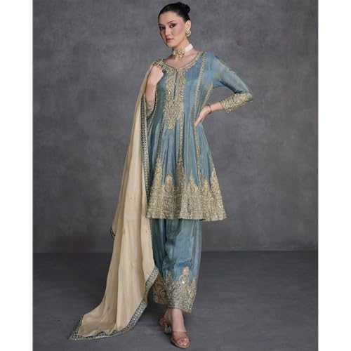 Pakistani Designer Shalwar Kameez Suits Indian Stitched Sharara Plazzo with Dupatta Dresses3