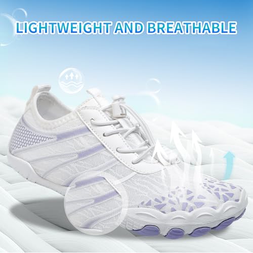 Image of SIOSNETA Hike Barefoot Shoes for Women Men, Breathable Non-Slip Athletic Footwear, Wide Toe Water Shoes for Hiking, Non-Slip Neuropathy Shoes for Women Men, Grounded Comfort wear