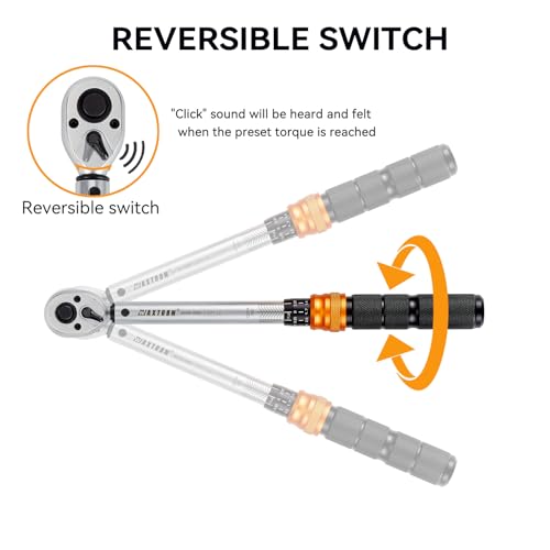 3/8-Inch Drive Click Torque Wrench, 5-45 ft-lb, 6.8-61 Nm - Image 2