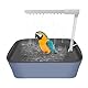 YANGUN Vogeldusche wellensittich, Wellensittich Badewanne, Vogel Badehaus Badewanne, Wasserzyklus Vogel badewanne, Multifunktionaler Vogeldusche Mit Mehreren Wasserhähnen, Für Sittiche