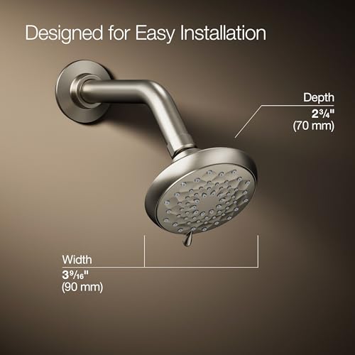 Kohler 72424-Y-BN Awaken® B90 Three-function showerhead, 2.5 gpm, Vibrant Brushed Nickel by Kohler - Image 3