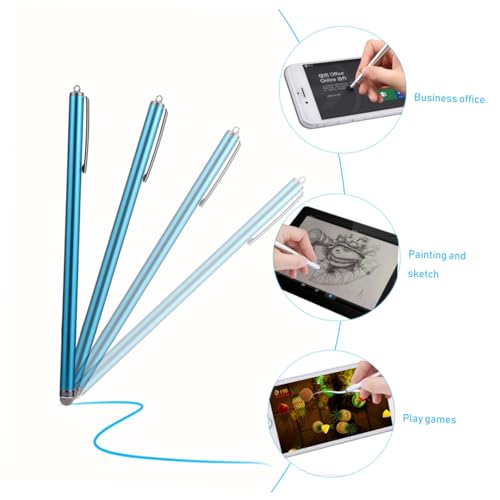 Pack de 6 lápices táctiles capacitivos con puntas intercambiables para pantallas móviles y tabletas 6