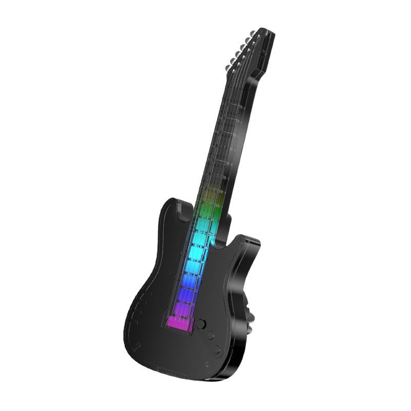 Image of Qawachh Smart LED Car Air Freshener Guitar Shape with Three Adjustable Light Effect, Intelligent Solid Car Aroma, Smart Car Aromatherapy Diffuser,Ultrasonic Atomizer
