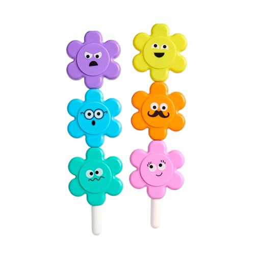Tinc Flower Shaped Stacking Highlighters, Multicolor - Image 2