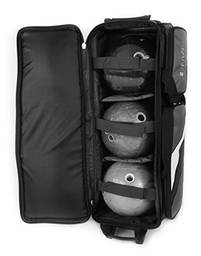 KAZE SPORTS Deluxe 3 Ball Bowling Roller with Double Wheels, Black - Thumbnail 6