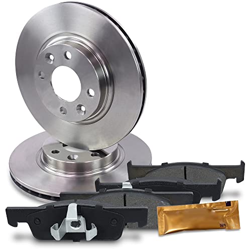 BESTPRICE Juego de frenos eje delantero incl. discos de freno ventilados Ø 258 mm + pastillas de freno delanteras