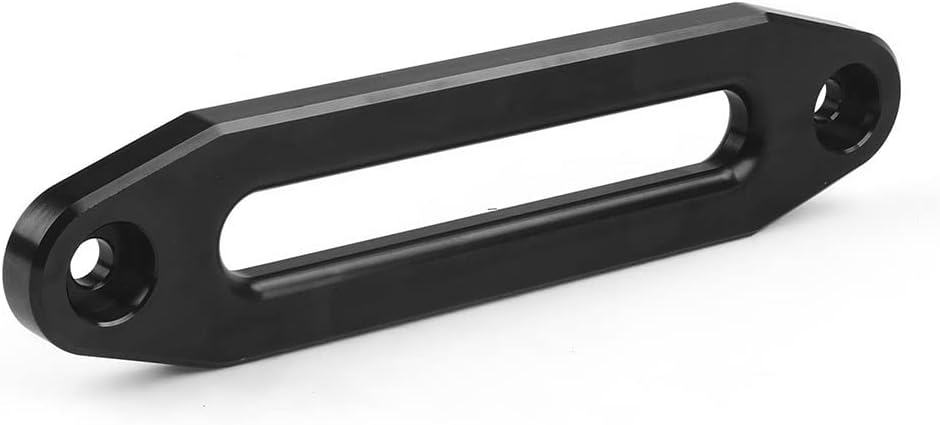 (Black) Hawse Style Winch Fairlead, Car Hawse Winches Fairlead for Automotive Anchor Cables UTV 4000-6000 lb Winch,6 inch (152mm) Mount Smooth
