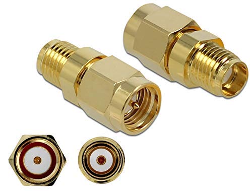 DeLOCK 89972 connecteur de fils SMA Or - Connecteurs de fils (SMA, Or, Or, 50 Ohm, 7 mm, 18,​1 mm)