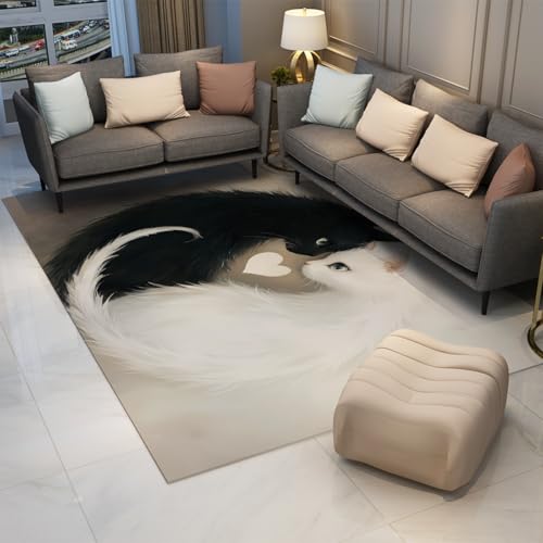 Tapis de descente lit lavable machine antidérapant grand format doux poil bas - 3