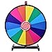 Produktbild GOPLUS 24 Zoll Glücksrad zum Drehen, Preisrad für Lotteriespiele & Wortspiele mit Markierstift & Radiergummi, Tischspiel für Karneval, Party & Messen, wiederverwendbares Spinnrad (24")